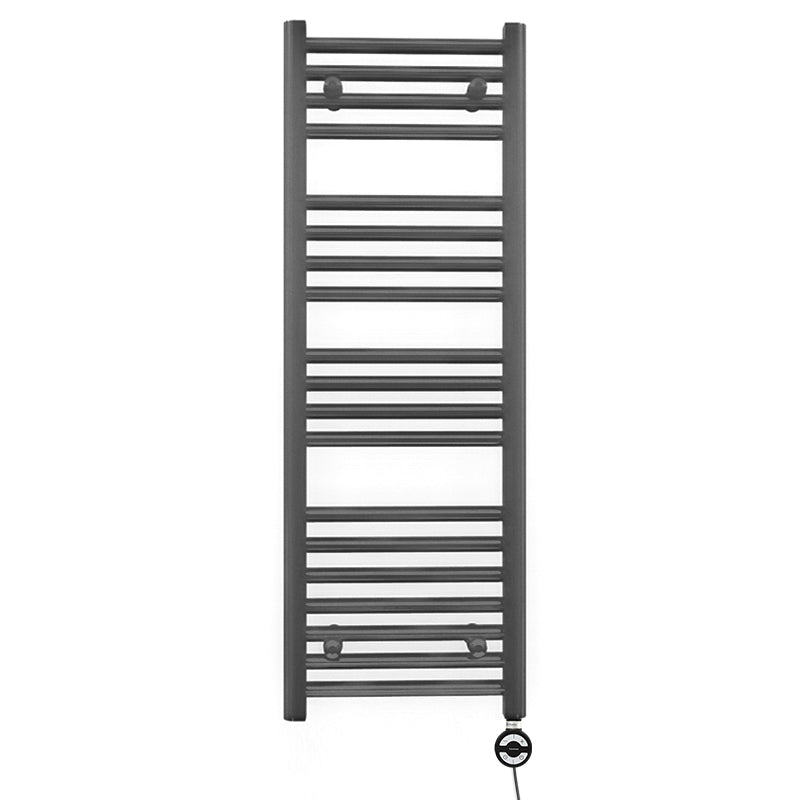 400mm x 1000mm Anthracite Grey Electric Pre-Filled Heated Towel Rail Radiator