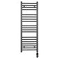 400mm Wide - Electric Heated Towel Rail Radiator - Anthracite Grey - Straight