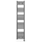 450mm x 1700mm  Anthracite Grey Electric Pre-Filled Heated Towel Rail Radiator