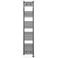 400mm x 1800mm Anthracite Grey Electric Pre-Filled Heated Towel Rail Radiator 
