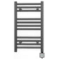 Small 400mm x 600mm  Anthracite Grey Electric Pre-Filled Heated Towel Rail Radiator 