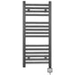 Small 400mm x 800mm Anthracite Grey Electric Pre-Filled Heated Towel Rail Radiator