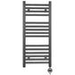 400mm Wide - Electric Heated Towel Rail Radiator - Anthracite Grey - Straight