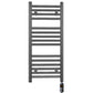 Small 400mm x 800mm Anthracite Grey Electric Pre-Filled Heated Towel Rail Radiator