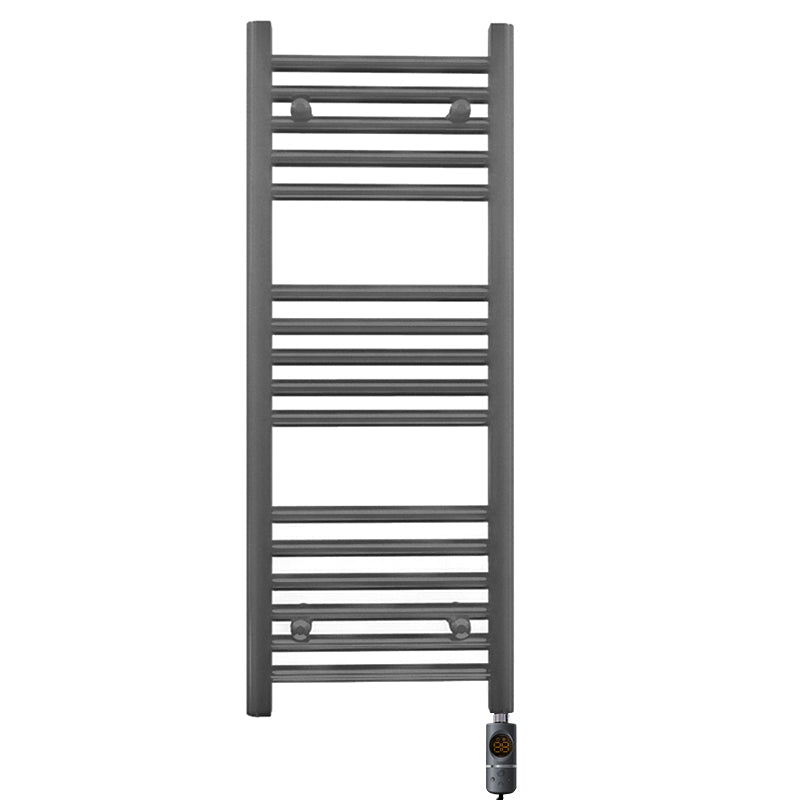 300mm Wide - Electric Heated Towel Rail Radiator - Anthracite Grey - Straight