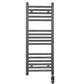 Small 450mm x 900mm  Anthracite Grey Electric Pre-Filled Heated Towel Rail Radiator