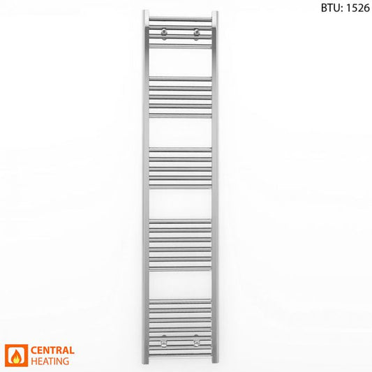 400mm x 1600mm Straight Chrome Heated Towel Rail Radiator
