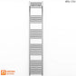 400mm x 1800mm Straight Chrome Heated Towel Rail Radiator