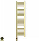 400mm x 1200mm Shiny Gold Electric Pre-Filled Heated Towel Rail Radiator