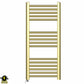 Small 400mm x 900mm Shiny Gold Electric Pre-Filled Heated Towel Rail Radiator