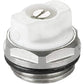 15mm 1/2" BSP White Radiator Air Vent Bleeding Plug Valve 