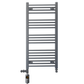 450mm x 1000mm Anthracite Grey Dual Fuel Heated Towel Rail Radiator 