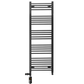 500mm x 1400mm Dual Fuel Matt Black Heated Towel Rail Radiator 