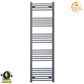 600mm x 1600mm Anthracite Grey Electric Heated Towel Rail Radiator 
