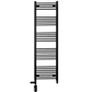 500mm x 1600mm Dual Fuel Matt Black Heated Towel Rail Radiator