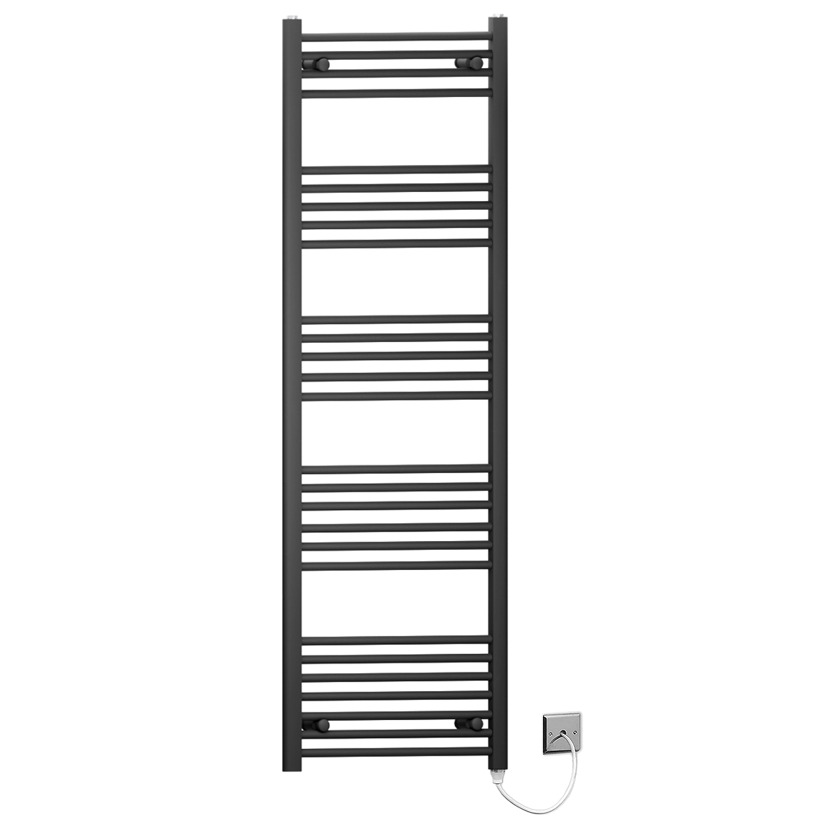 45 160 Matt Black Towel Rail Radiator Heated Warmer Wide High Electric Pre Filled Standard Manual Element b2b3ae2d cff6 40ac 809d 9111f31f863c