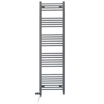  550x1700mm Dual Fuel Straight Anthracite Grey Heated Towel Rail Radiator 