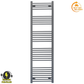 400mm x 1700mm Anthracite Grey Electric Heated Towel Rail Radiator 