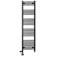 600mm x 1800mm Dual Fuel Matt Black Heated Towel Rail Radiator