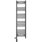 600mm x 1800mm Dual Fuel Matt Black Heated Towel Rail Radiator
