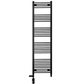 600mm x 1800mm Dual Fuel Matt Black Heated Towel Rail Radiator