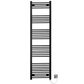 400mm x 1800mm Matt Black Electric Heated Towel Rail Radiator 