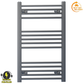 500mm x 800mm Small Anthracite Grey Electric Heated Towel Rail Radiator 