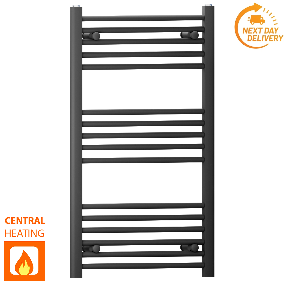 45 90 Matt Black Towel Rail Radiator Heated Warmer Wide High Central Heating c65af2ee 71c1 4f3c 98d0 74537e9f8e71