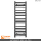 450mm Wide - Heated Towel Rail Radiator - Anthracite Grey - Straight