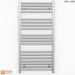 450mm x 1000mm Straight Chrome Heated Towel Rail Radiator