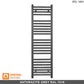 450mm Wide - Heated Towel Rail Radiator - Anthracite Grey - Straight