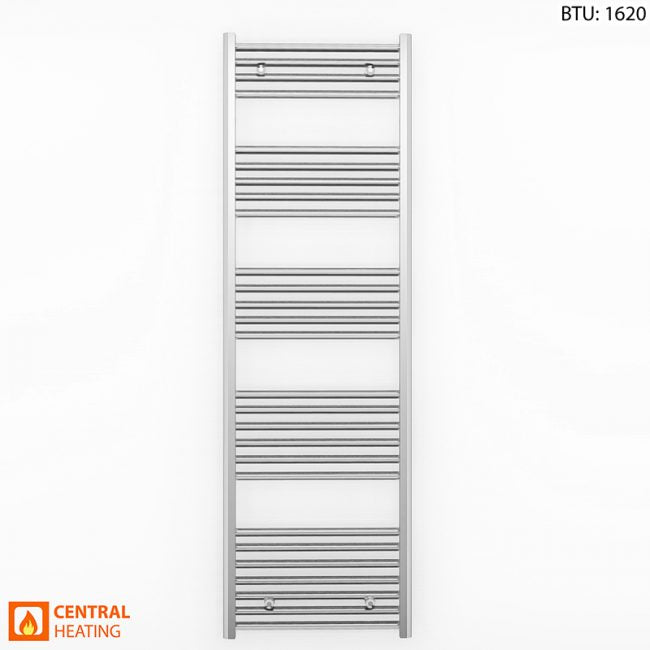 450mm x 1600mm Straight Chrome Heated Towel Rail Radiator