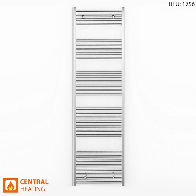 450mm x 1700mm Straight Chrome Heated Towel Rail Radiator