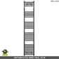 450mm x 1800mm  Anthracite Grey Electric Pre-Filled Heated Towel Rail Radiator