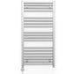 500mm Wide - Electric Heated Towel Rail Radiator - Flat Chrome - Straight