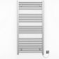 500mm Wide - Electric Heated Towel Rail Radiator - Flat Chrome - Straight