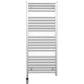 500mm x 1200mm Straight Chrome Electric Pre-Filled Heated Towel Rail Radiator