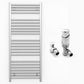 550mm Wide - Heated Towel Rail Radiator Chrome - Straight