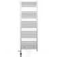 Dual Fuel 500mm x 1400mm Straight Chrome  Heated Towel Rail Radiator- (incl. Valves + Electric Heating Kit)