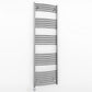 400mm x 1600mm Curved Chrome Electric Pre-Filled Heated Towel Rail Radiator