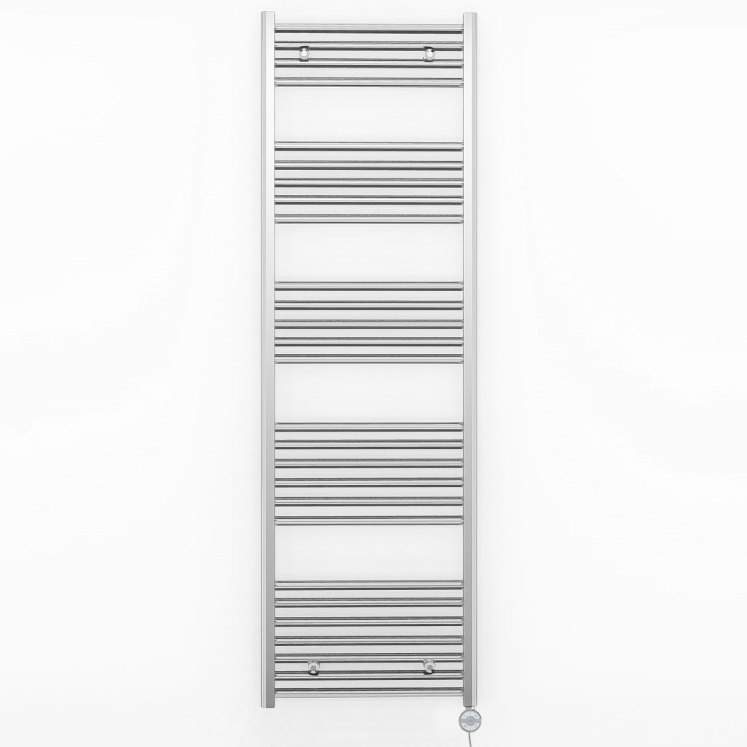 500mm x 1600mm Straight Chrome Electric Pre-Filled Heated Towel Rail Radiator