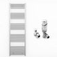 550mm Wide - Heated Towel Rail Radiator Chrome - Straight