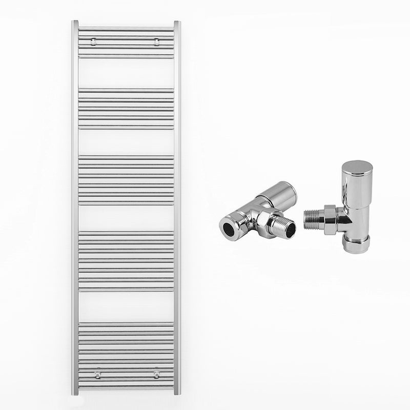 550mm x 1700mm Straight Chrome Heated Towel Rail Radiator