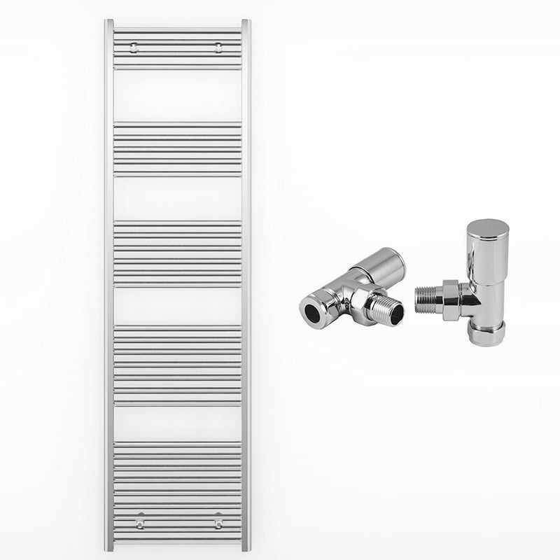 500mm Wide - Heated Towel Rail Radiator Chrome - Straight