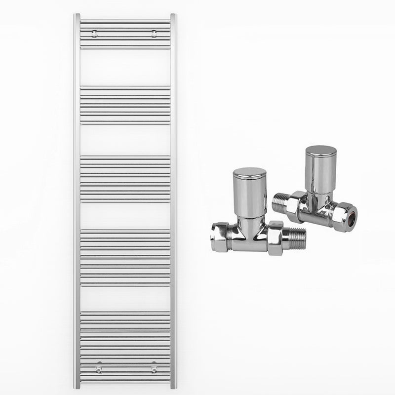 500mm Wide - Heated Towel Rail Radiator Chrome - Straight