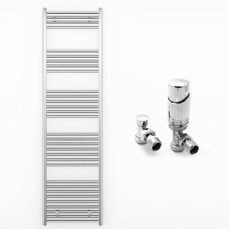 500mm Wide - Heated Towel Rail Radiator Chrome - Straight