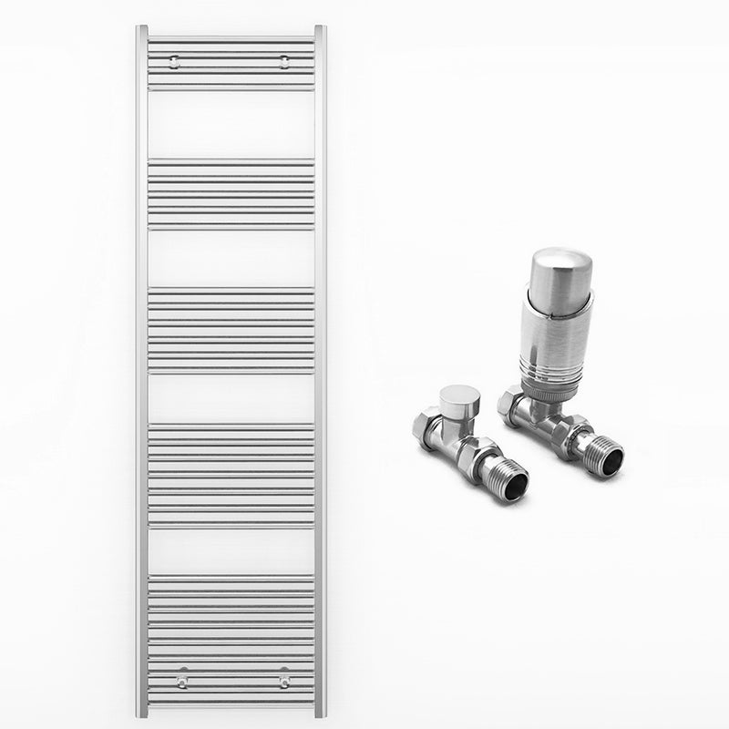 500mm Wide - Heated Towel Rail Radiator Chrome - Straight