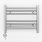 Small 500mm x 400mm Straight Chrome Electric Pre-Filled Heated Towel Rail Radiator