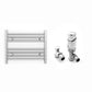 500mm Wide - Heated Towel Rail Radiator Chrome - Straight