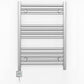 550mm Wide - Electric Heated Towel Rail Radiator - Flat Chrome - Straight